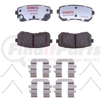 EHT2188H by RAYBESTOS - Raybestos Element3 Hybrid Brake Pad Set