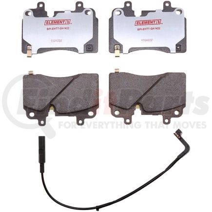 EHT2251 by RAYBESTOS - Raybestos Element3 Ceramic Brake Pad Set