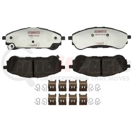 EHT2208H by RAYBESTOS - Raybestos Element3 Hybrid Brake Pad Set
