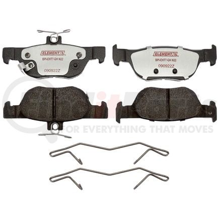 Raybestos EHT2219H Disc Brake Pad Set Raybestos Element3 Hybrid Brake Pad Set