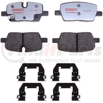 EHT2303BH by RAYBESTOS - Raybestos Element3 Hybrid Brake Pad Set