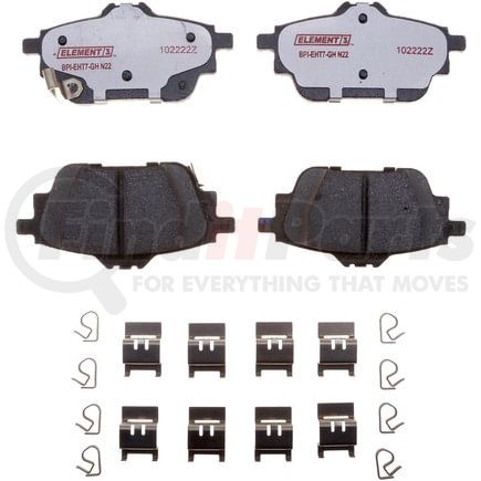 EHT2306H by RAYBESTOS - Raybestos Element3 Hybrid Brake Pad Set