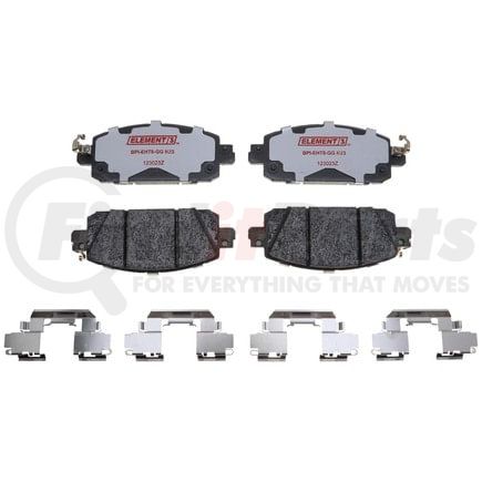 EHT2310H by RAYBESTOS - Raybestos Element3 Hybrid Brake Pad Set