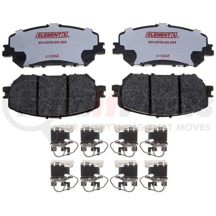 EHT2375H by RAYBESTOS - Raybestos Element3 Hybrid Brake Pad Set