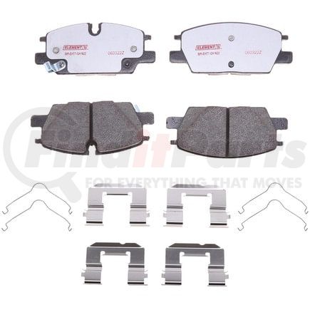 EHT2345H by RAYBESTOS - Raybestos Element3 Hybrid Brake Pad Set