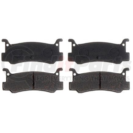 PGD573 by RAYBESTOS - Brake Parts Inc Raybestos Element3 Overstock Organic Disc Brake Pad Set