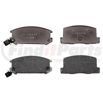 PGD657 by RAYBESTOS - Raybestos Element3 Organic Brake Pad Set