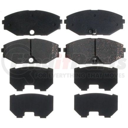 SGD587C by RAYBESTOS - Raybestos Service Grade Ceramic Brake Pad Set