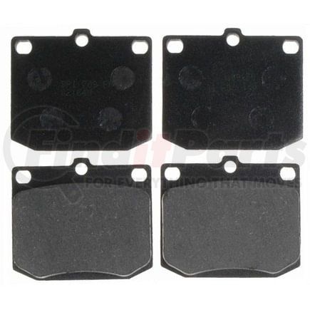 SGD57A by RAYBESTOS - Raybestos Service Grade Organic Brake Pad Set