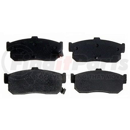 SGD595 by RAYBESTOS - Raybestos Service Grade Organic Brake Pad Set