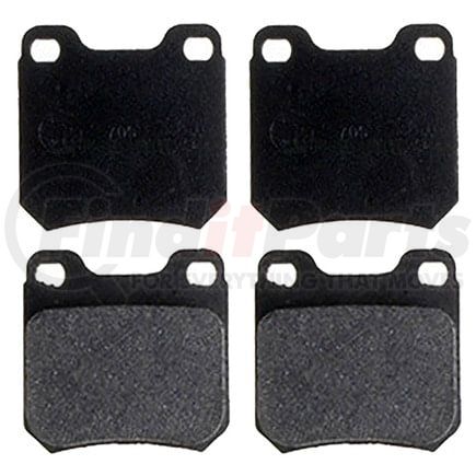 SGD709M by RAYBESTOS - Raybestos Service Grade Metallic Brake Pad Set