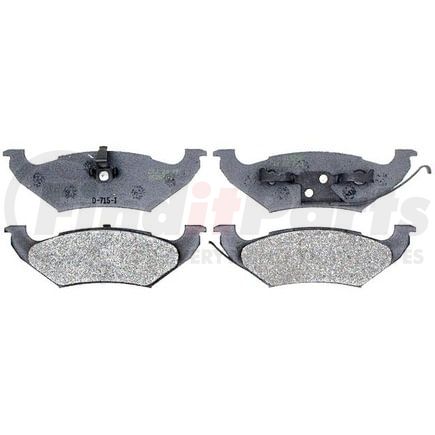 SGD751M by RAYBESTOS - Raybestos Service Grade Metallic Brake Pad Set