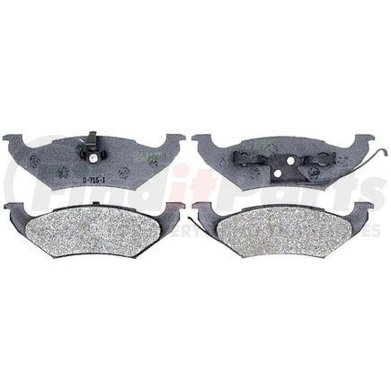 Raybestos SGD751M Disc Brake Pad Set Raybestos Service Grade Metallic Brake Pad Set