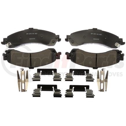 SP834TRH by RAYBESTOS - Raybestos Specialty - Truck Ceramic Brake Pad Set