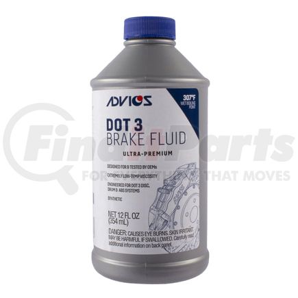 BF3N03 by ADVICS - ADVICS Synthetic DOT 3 Brake Fluid