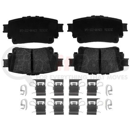 Raybestos MGD2305CH Disc Brake Pad Set Raybestos Element3 Hybrid Brake Pad Set