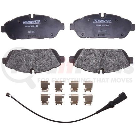 PGD2301M by RAYBESTOS - Raybestos Element3 Metallic Brake Pad Set