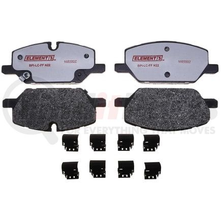 PGD2314BM by RAYBESTOS - Raybestos Element3 Metallic Brake Pad Set