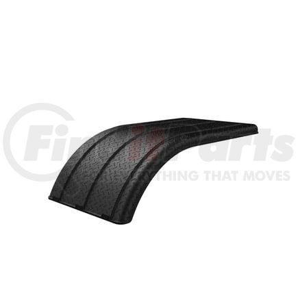 10001945 by MINIMIZER - Contour Fender for MIN4050 & MIN4000 Diamond Plate Black