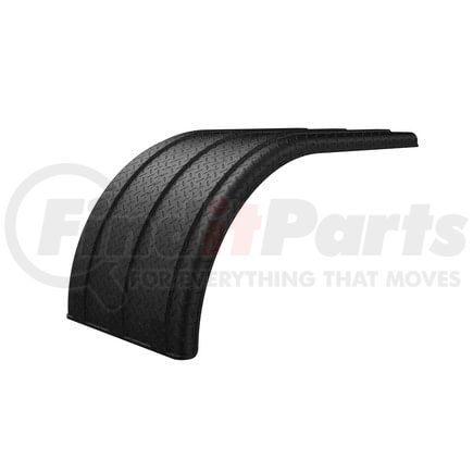 10001993 by MINIMIZER - Contour Fender for MIN900, MIN950, TA900, TF1554 Diamond Plate Black