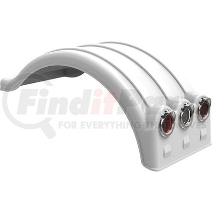 10001629 by MINIMIZER - Double Deuce Single Fender White (Light Box)