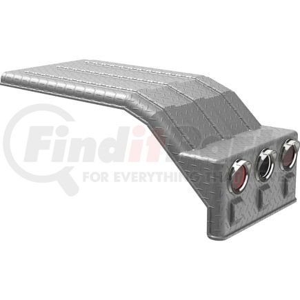 10001693 by MINIMIZER - Fender for MIN1500/1554 Diamond Plate Silver (Light Box)