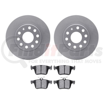 4302-74016 by DYNAMIC FRICTION COMPANY - GEOSPEC Rotors with 3000 Ceramic Brake Pads