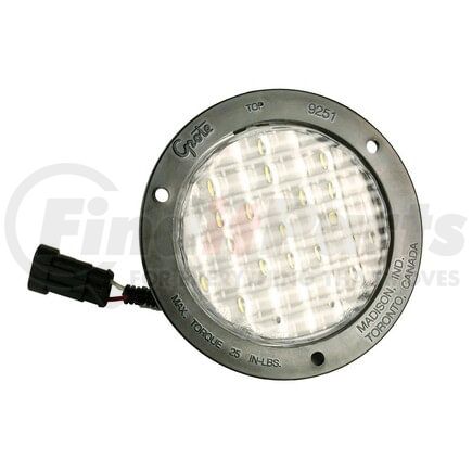 01623974 by GROTE - Back Up Light - 12V, LED, Round, Dual Lamp