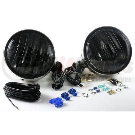 020014 by GROTE - Fog Light - 6 in. dia. Round, White, Clear Lens, 12V, 3.9 AMP, with Wiring Kit and Swivel Mount