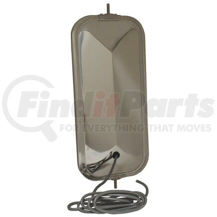 16153 by GROTE - OEM-Style Peak-Back West Coast Mirrors - Heated, Stainless Steel