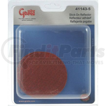 411435 by GROTE - Stick-On Tape Reflectors - Yellow, Multi Pack