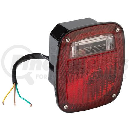 509725 by GROTE - Stop/Turn/Tail Light - Red, 3-Stud Mount, for Peterbilt/Chevy/Jeep/GMC