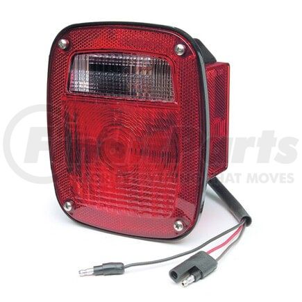 52822 by GROTE - Torsion Mount Two-Stud Stop / Tail / Turn Light w/ Side Marker & Molded Pigtail Termination - w/out License Window, Right-hand