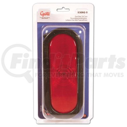 530925 by GROTE - Economy Oval Stop Tail Turn Light, Red Kit (52182 + 92420 + 67090), Retail Pack