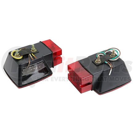 652705 by GROTE - Submersible LED Trailer Lighting Kit, Square Trailer LED S/T/T Lamp Kit, Over 80"