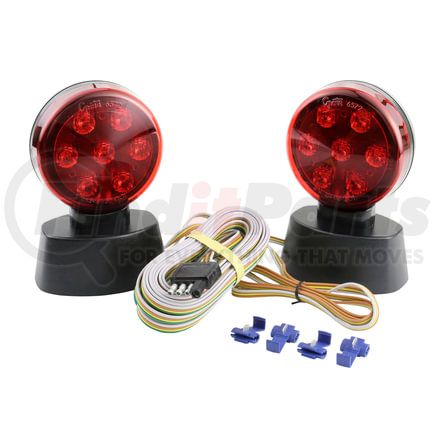 Grote 657205 Trailer Light Towing Kits, Magnetic LED Towing Kit, Red