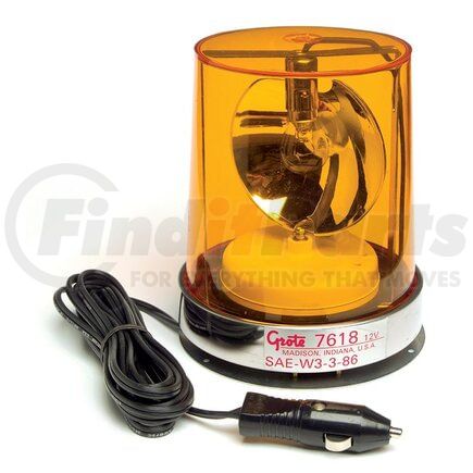 76183 by GROTE - Econolite with Revolving Reflector, Yellow w/ 10? cord