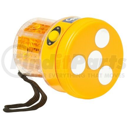 779135 by GROTE - 360deg Portable Battery Operated LED Warning Lights, Amber, Retail Pack