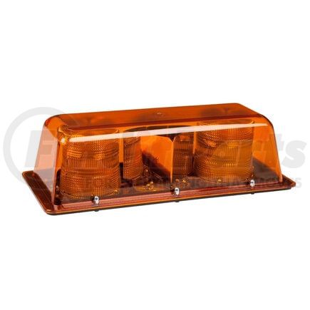 79023 by GROTE - Halogen Dual Strobe Mini Light Bar, Class II, Permanent Mount, Amber