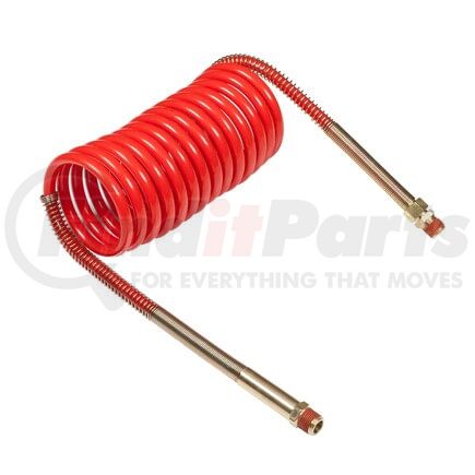 810012HR by GROTE - 12' Air Coil, Red w/ 6" Leads And Brass Handle