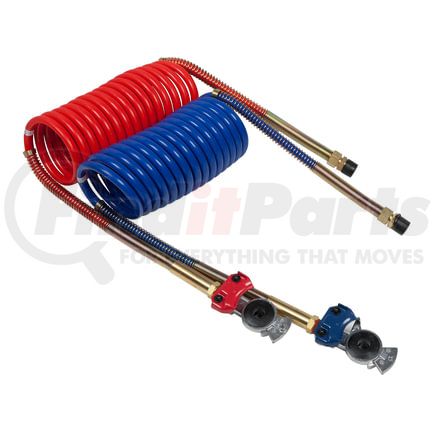 810015HGH by GROTE - 15' Air Coiled Set w/ 12" Leads And Brass Handle With Red/Blue Glad Hands