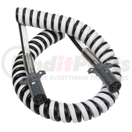 812212V by GROTE - Liftgate Cable; Coiled, Dual Pole, 12', w/ 12" Leads Vertical Pin