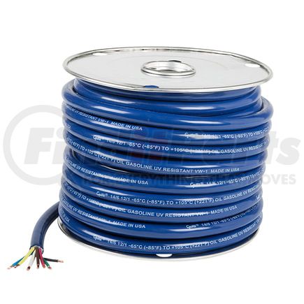 825827 by GROTE - Trailer Cable, Low Temperature, 7 Cond, 6/14, 1/12 Ga, 100' Spool