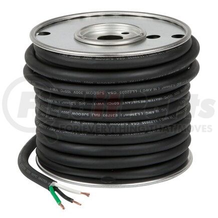 Grote 825905 Electrical Extension Cable 50 ft. Black SJEOOW Copper Portable Extension Cable, 14 GA, 0.374" OD