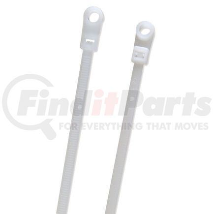 Grote 836116 Cable Tie Nylon Cable Ties, Screw Mount, 100 Pack, White