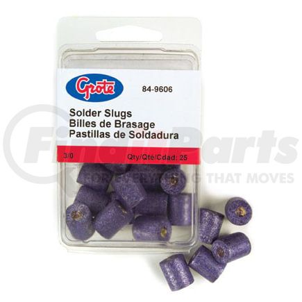 849606 by GROTE - Solder Slug, Purple, 3/0 Ga, Pk 25