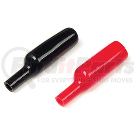 849614 by GROTE - Vinyl Boots, For Test Clips, Black/Red, 5 Pair