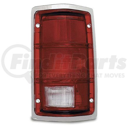 854225 by GROTE - Brake / Tail Light Combination Lens - Rectangular, Red and Clear, Right