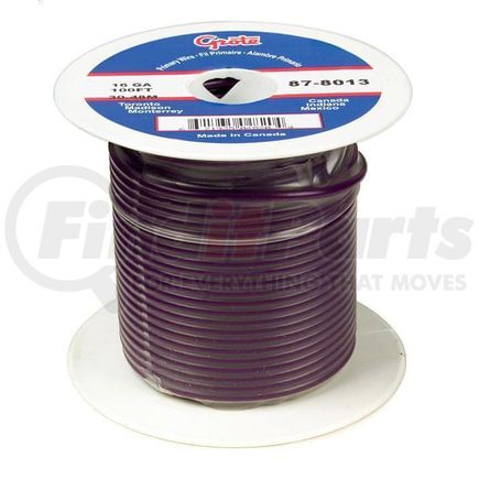 878013 by GROTE - Primary Wire - Purple, 16 Gauge, PVC, 0.105" OD, Rated To 60V, GPT