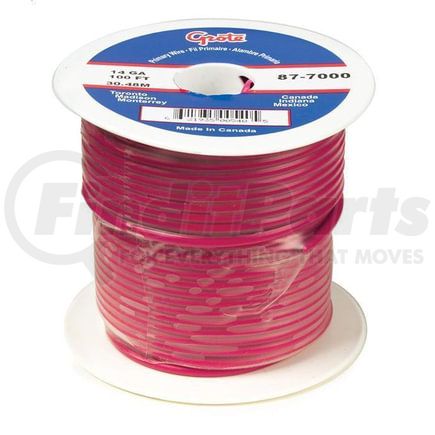 Grote 898000 Primary Wire 25 ft. Red General Purpose Thermoplastic (GPT) Wire, 16 GA, SAE J1128